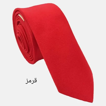 کراوات قرمز دست دوز